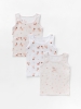 Майка для девочки 3шт. (92/28, бел/розовый)