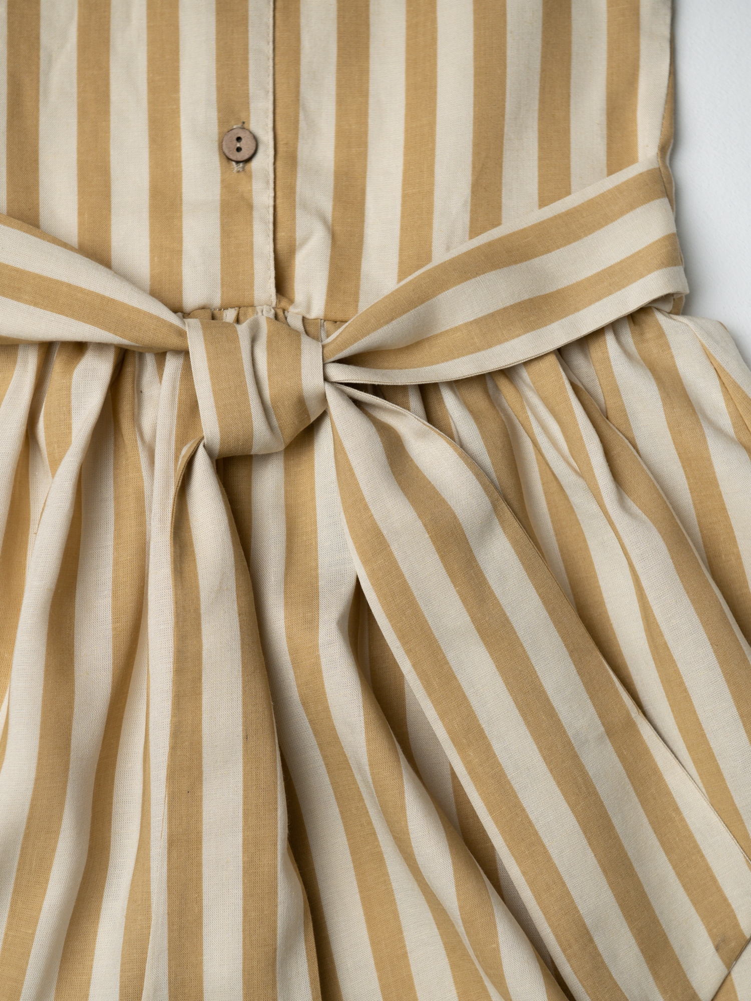 Платье в полоску (98/28, Белый/Корич)