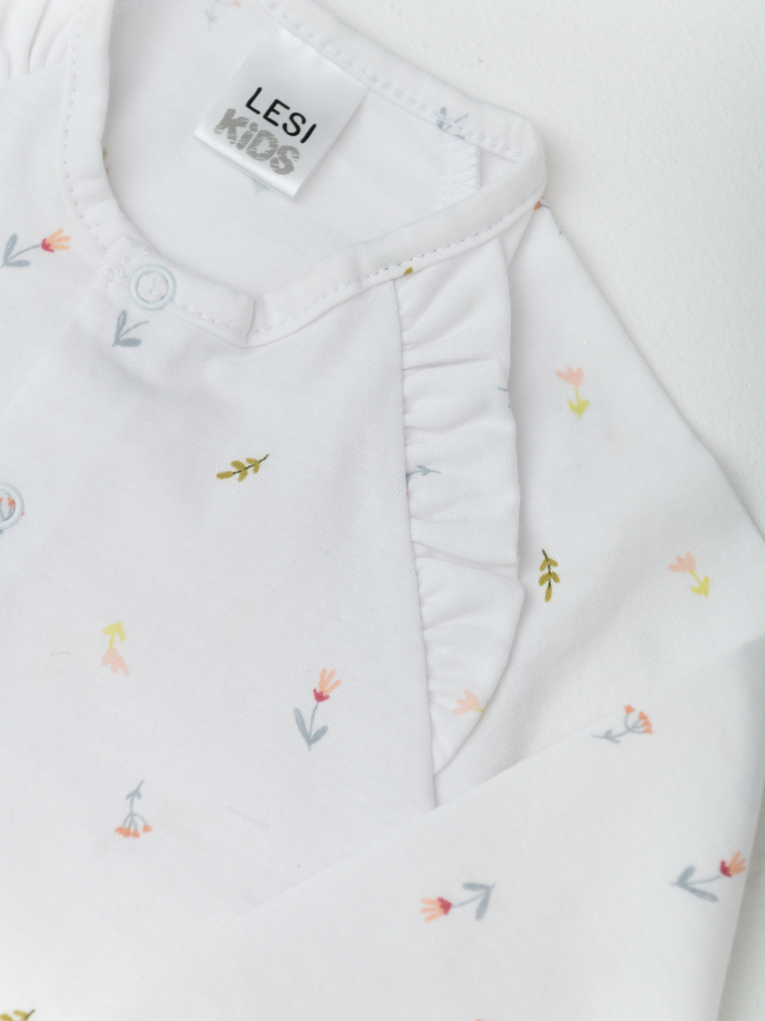 Кофта ясельная для девочки (68/22, Бел/Роз)