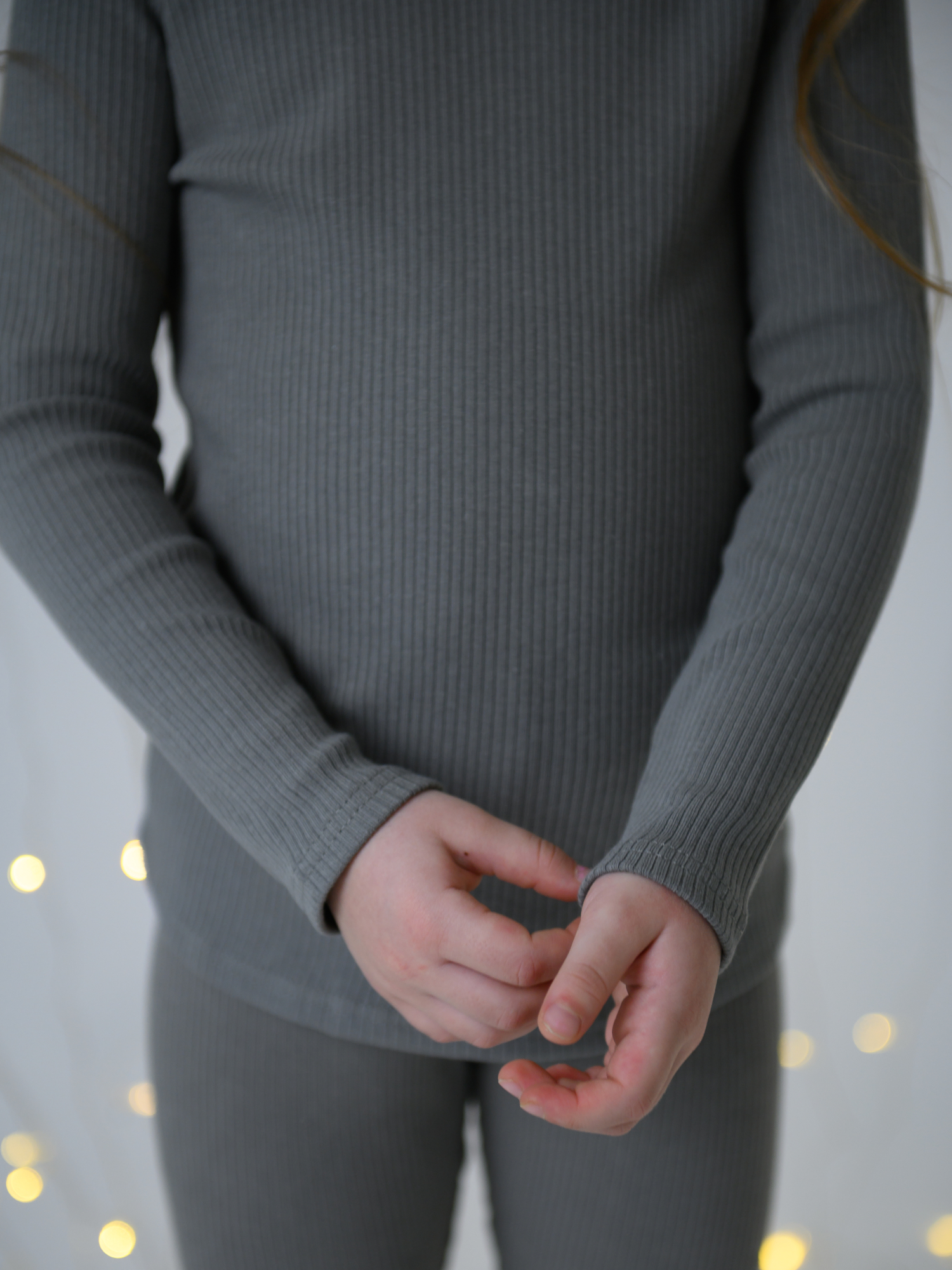 Костюм водолазка и легинсы (116/32, серый)