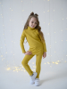 Костюм водолазка и легинсы (104/30, желтый)