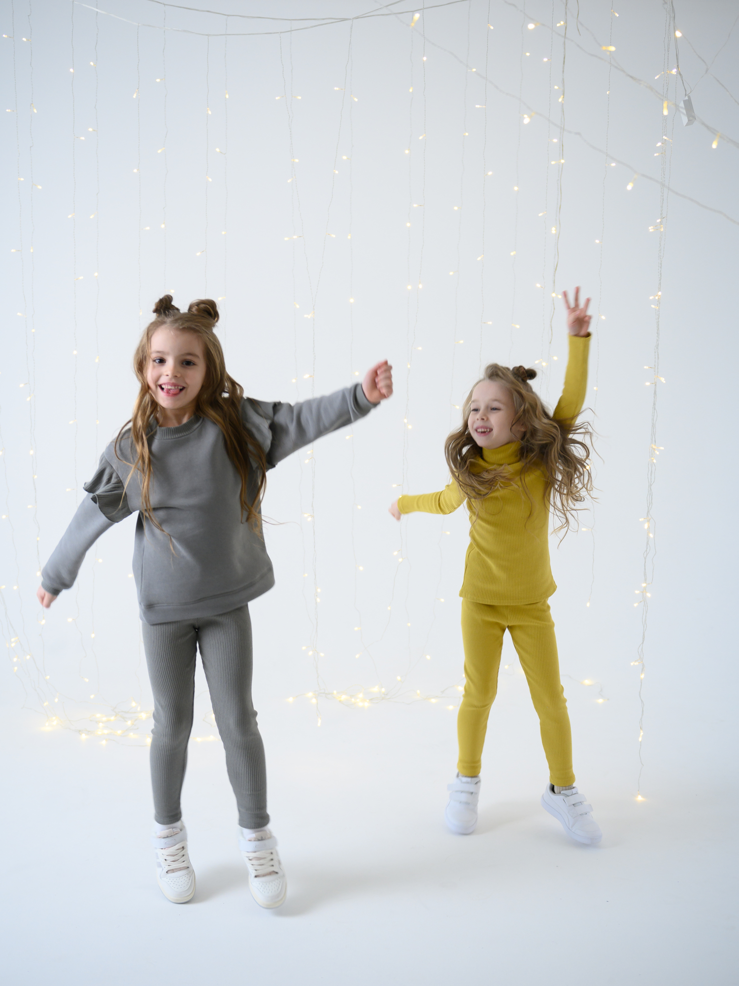 Костюм водолазка и легинсы (104/30, желтый)