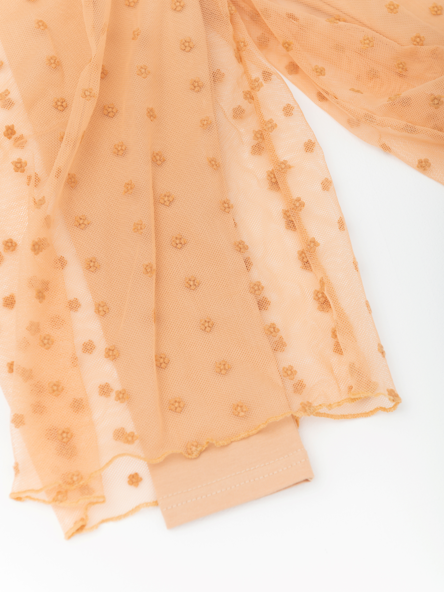 Легинсы для девочки цветы (104/30, персик)