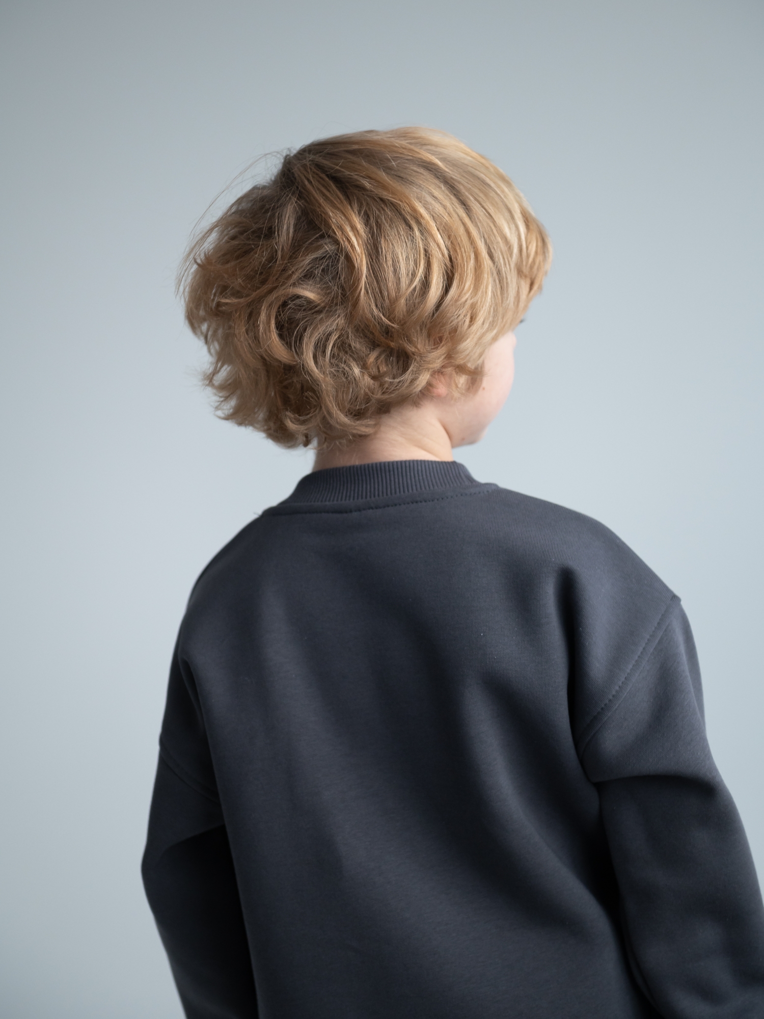 Костюм детский  трикотажный с начёсом (122/32, темно-серый)