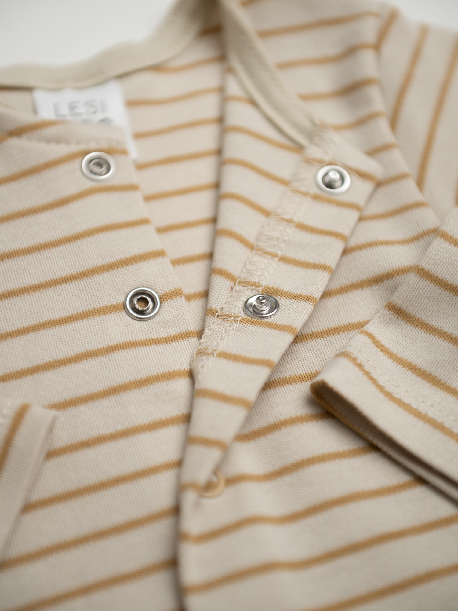 Кофточка на кнопках из трикотажного интерлока (68/22, Бежевый/Желтый)