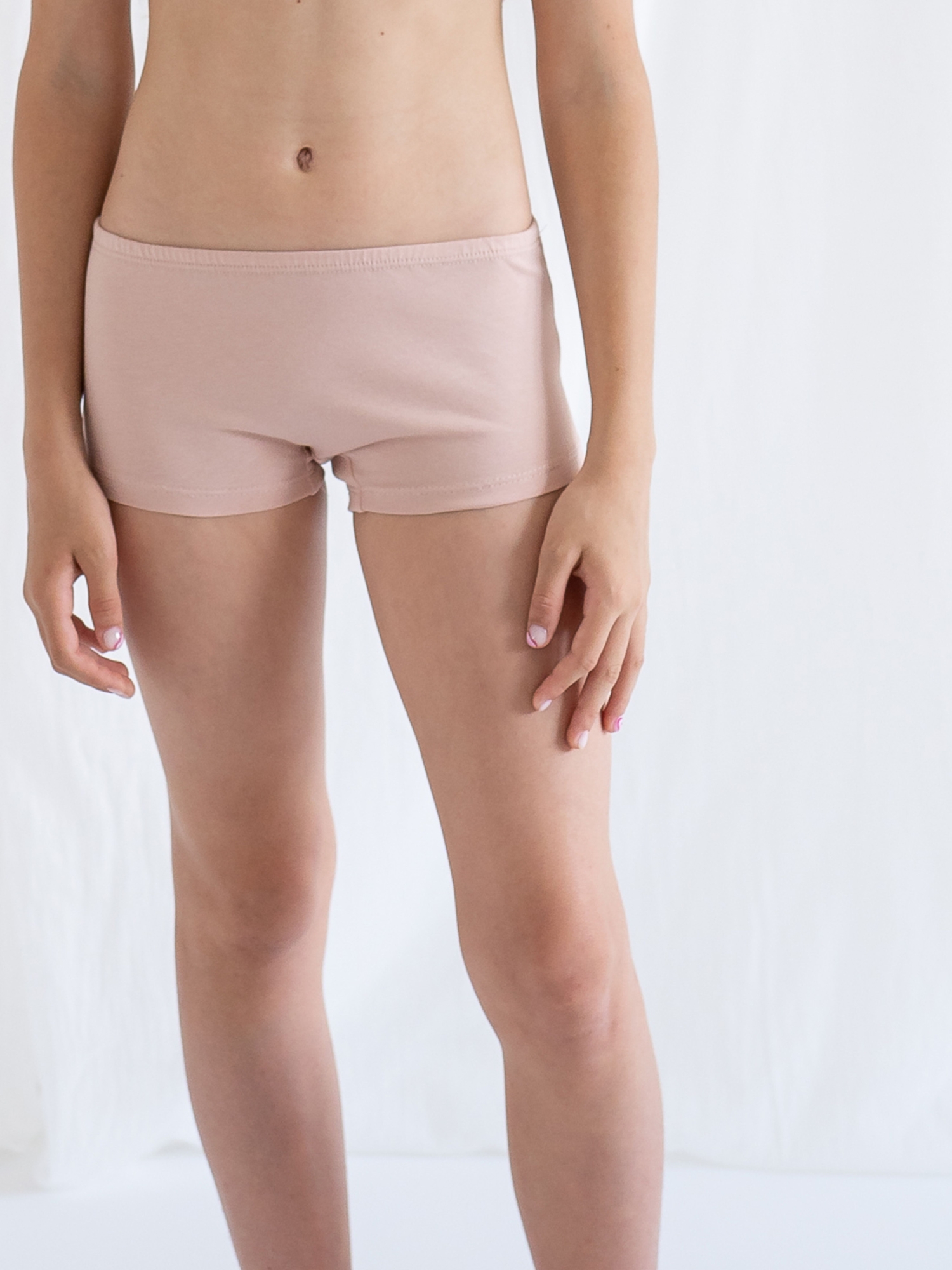 Трусы для девочки (128-134/34, Бежевый)