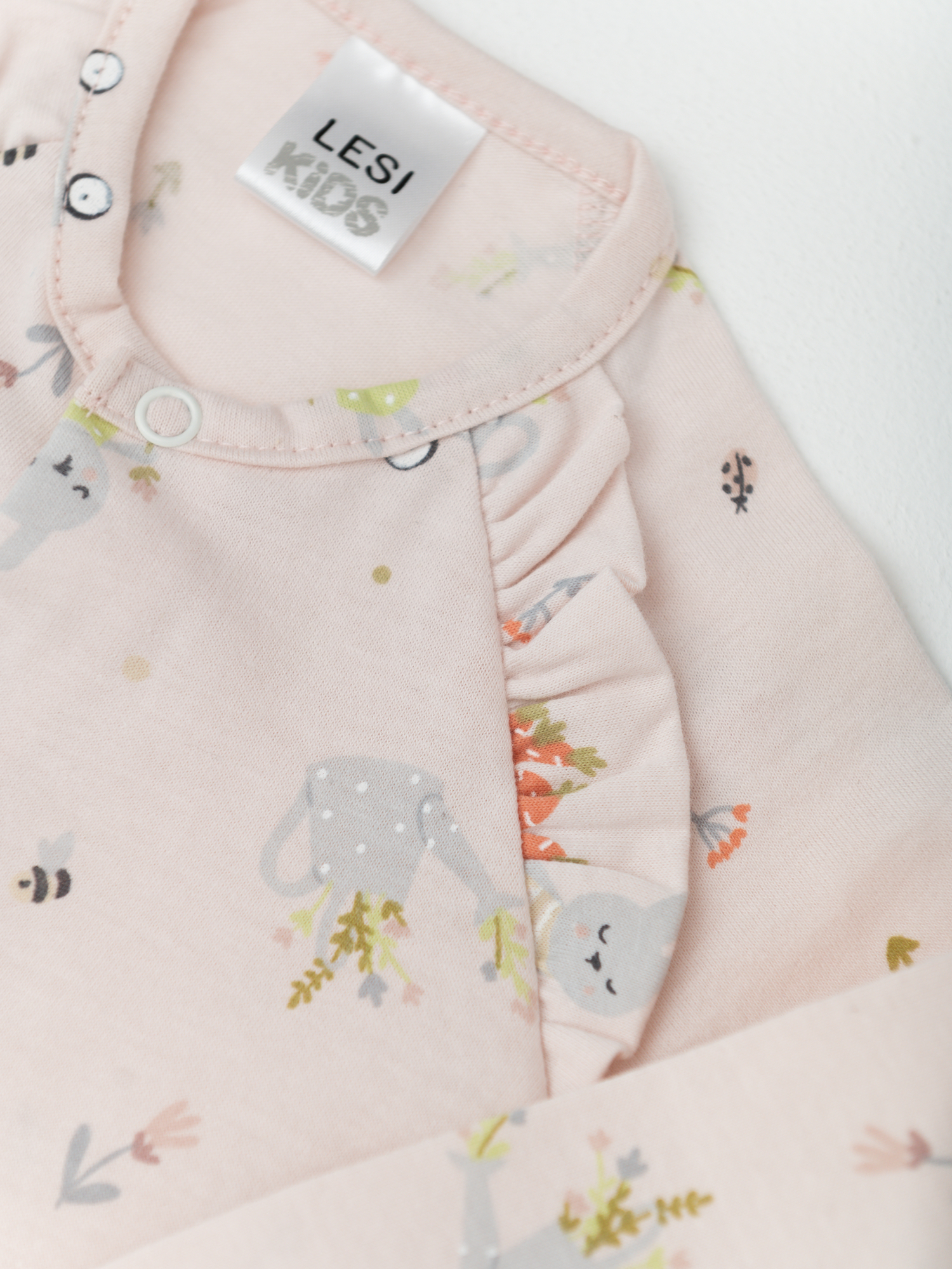 Кофта ясельная для девочки (68/22, Бел/Роз)