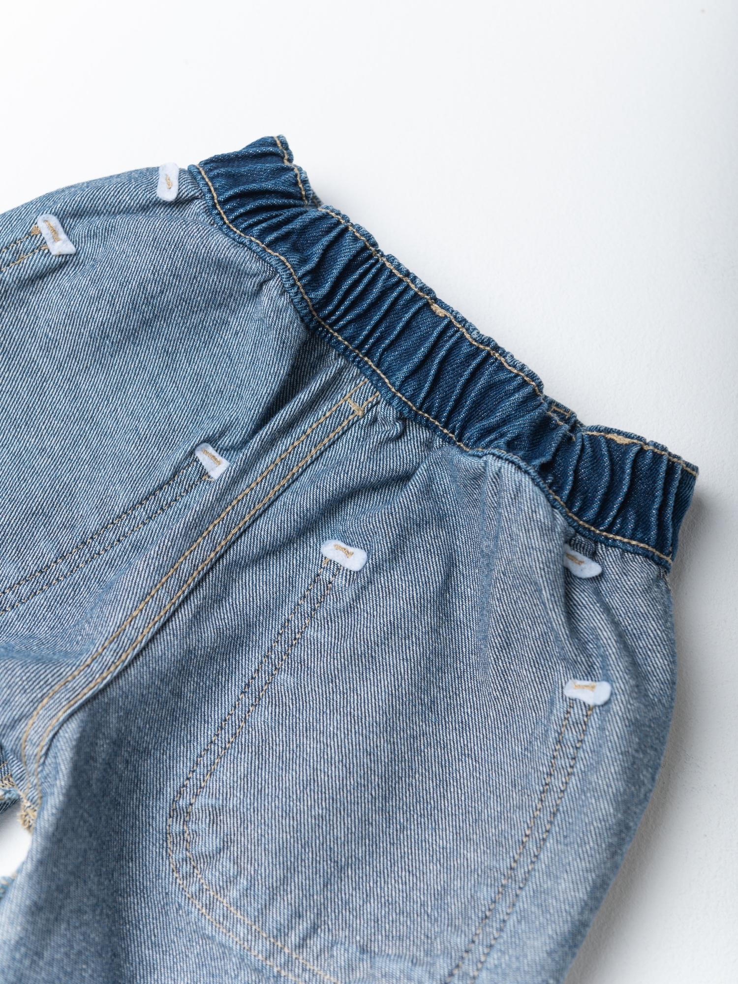 Брюки джинсовые (104/30, синий)