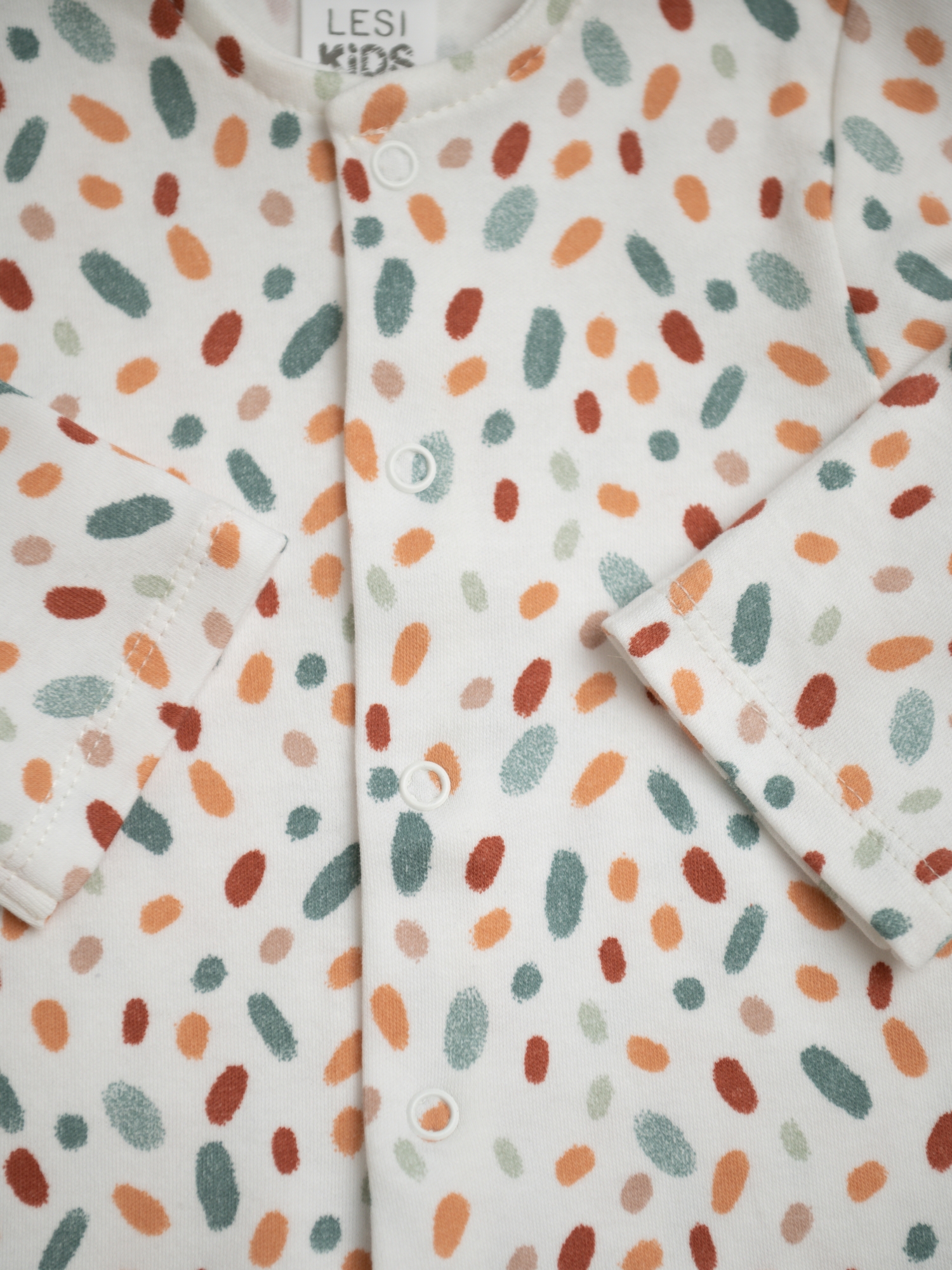 Кофточка на кнопках из трикотажного интерлока (68/22, Белый)