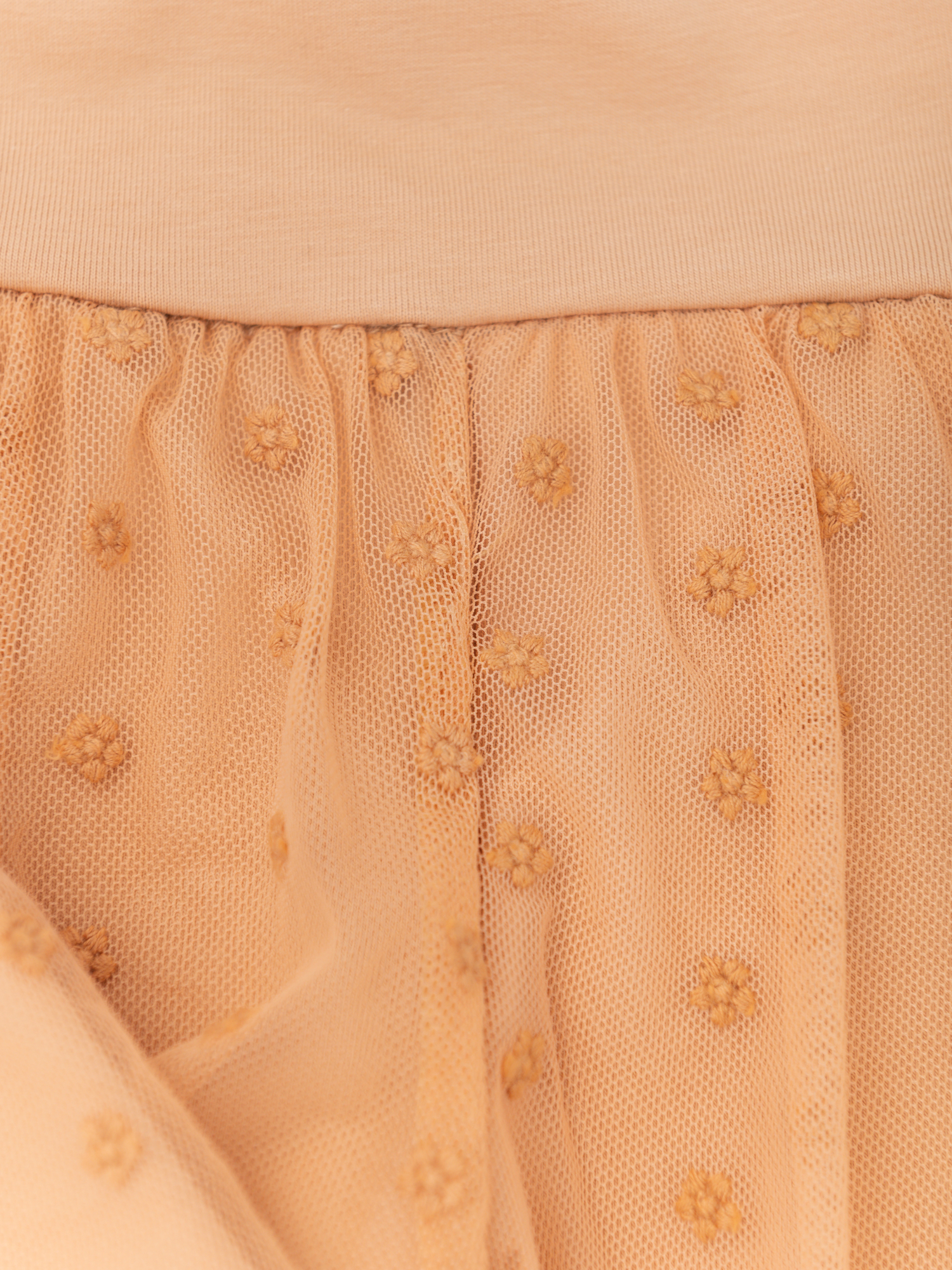 Легинсы для девочки цветы (104/30, персик)