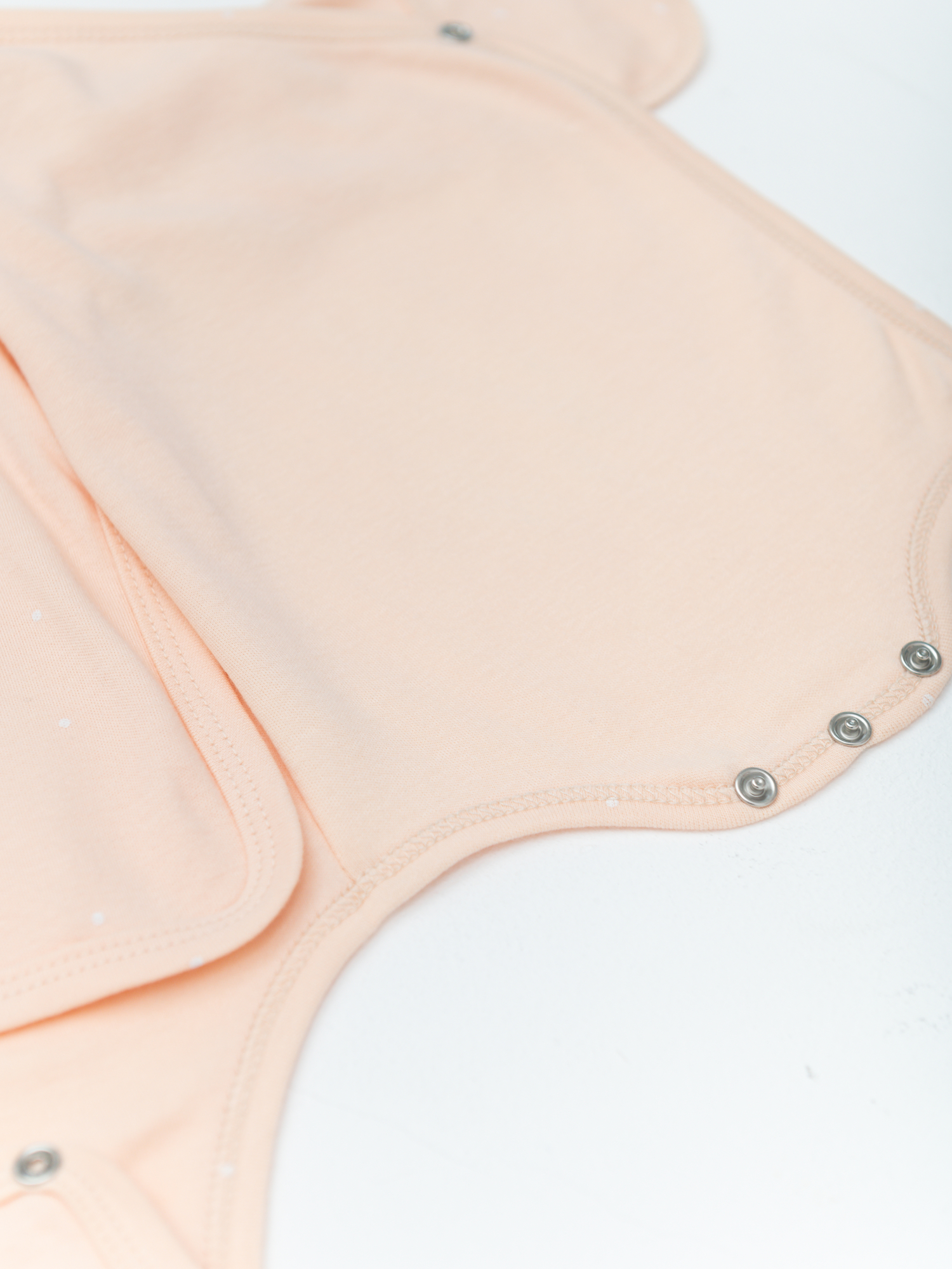 Комплект 2 предмета боди (68/22, бел/персик)