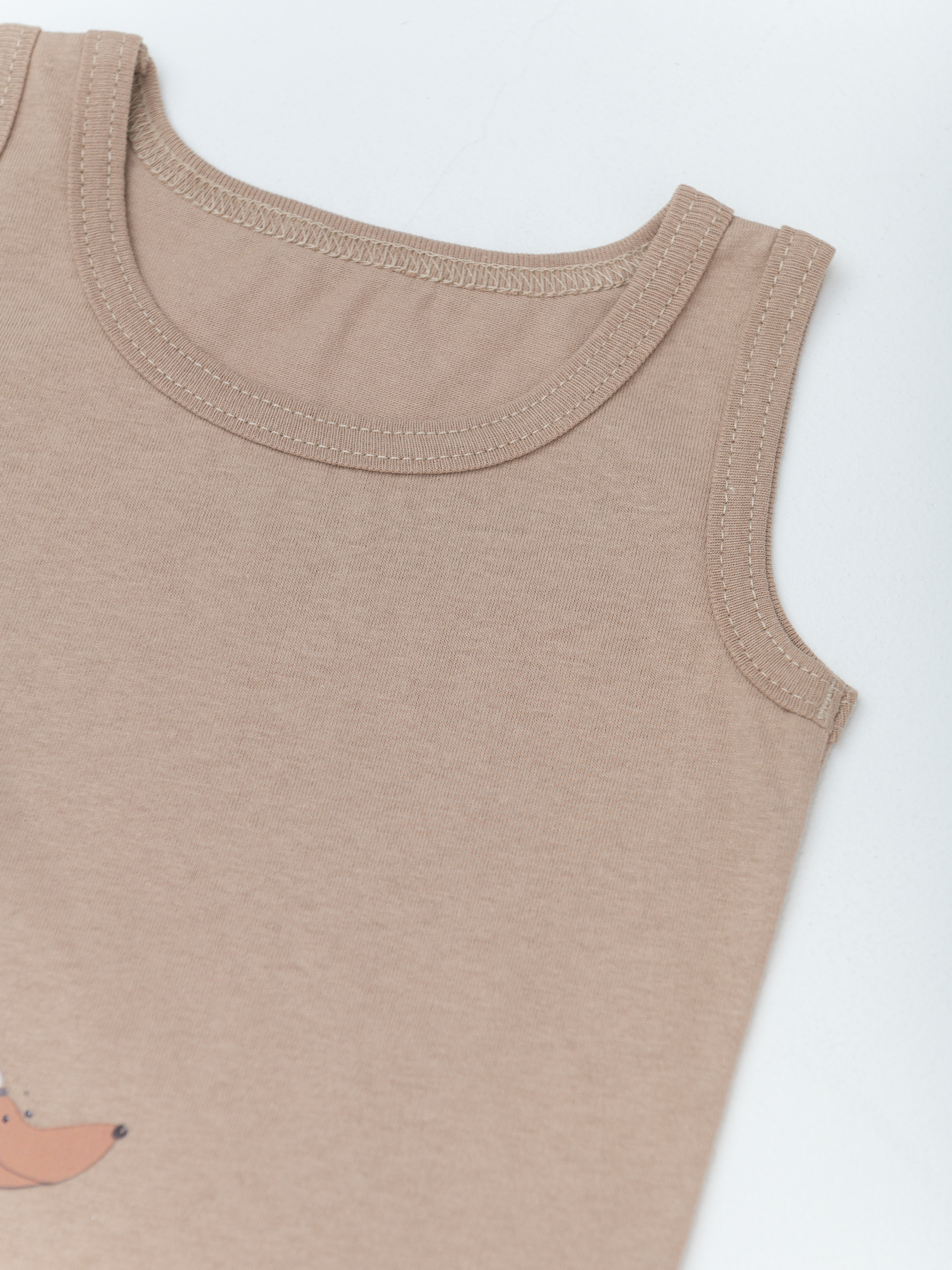 Майка для мальчика 4 шт. (98/28, беж/синий)