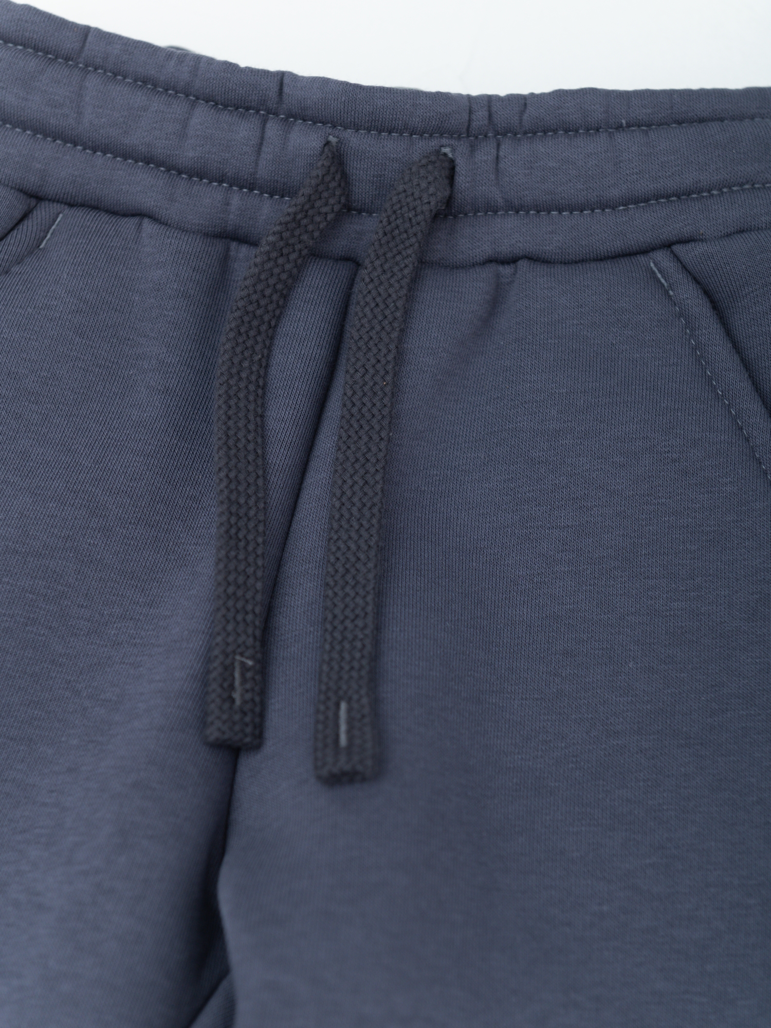 Брюки трикотажные утепленные (116/32, темно-серый)