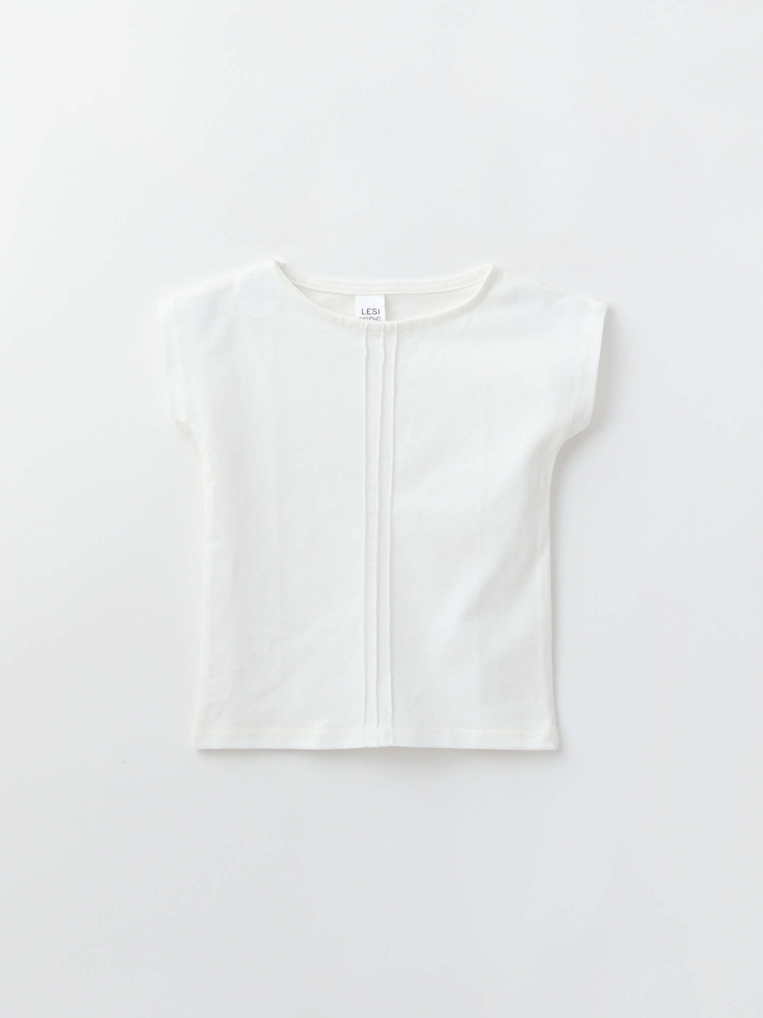 Футболка для девочки базовая (104/30, Экрю)