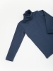 Джемпер для мальчика из трикотажной рибаны (110/30, тём.синий)