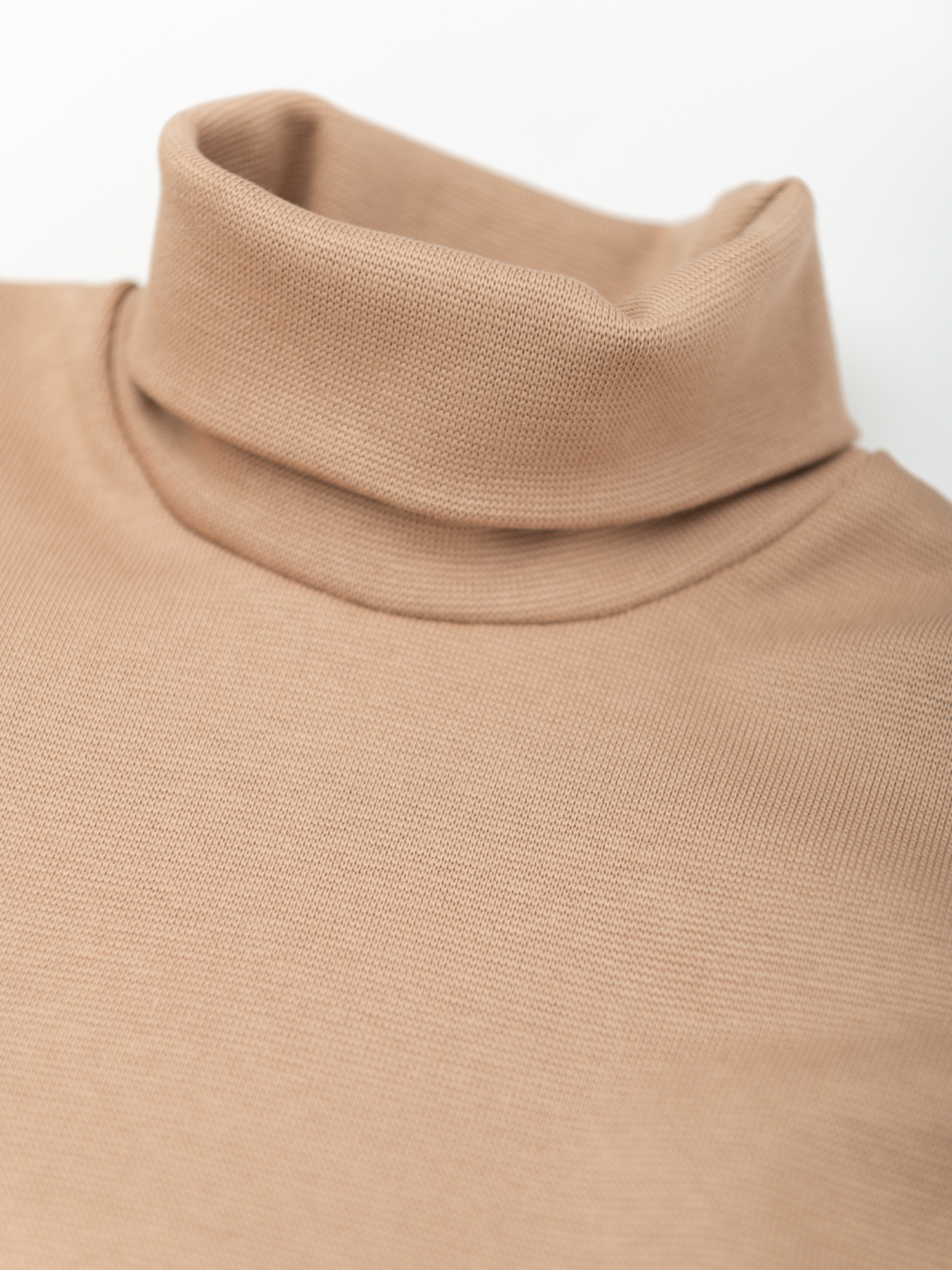 Джемпер для мальчика из трикотажной рибаны (128/34, бежевый)