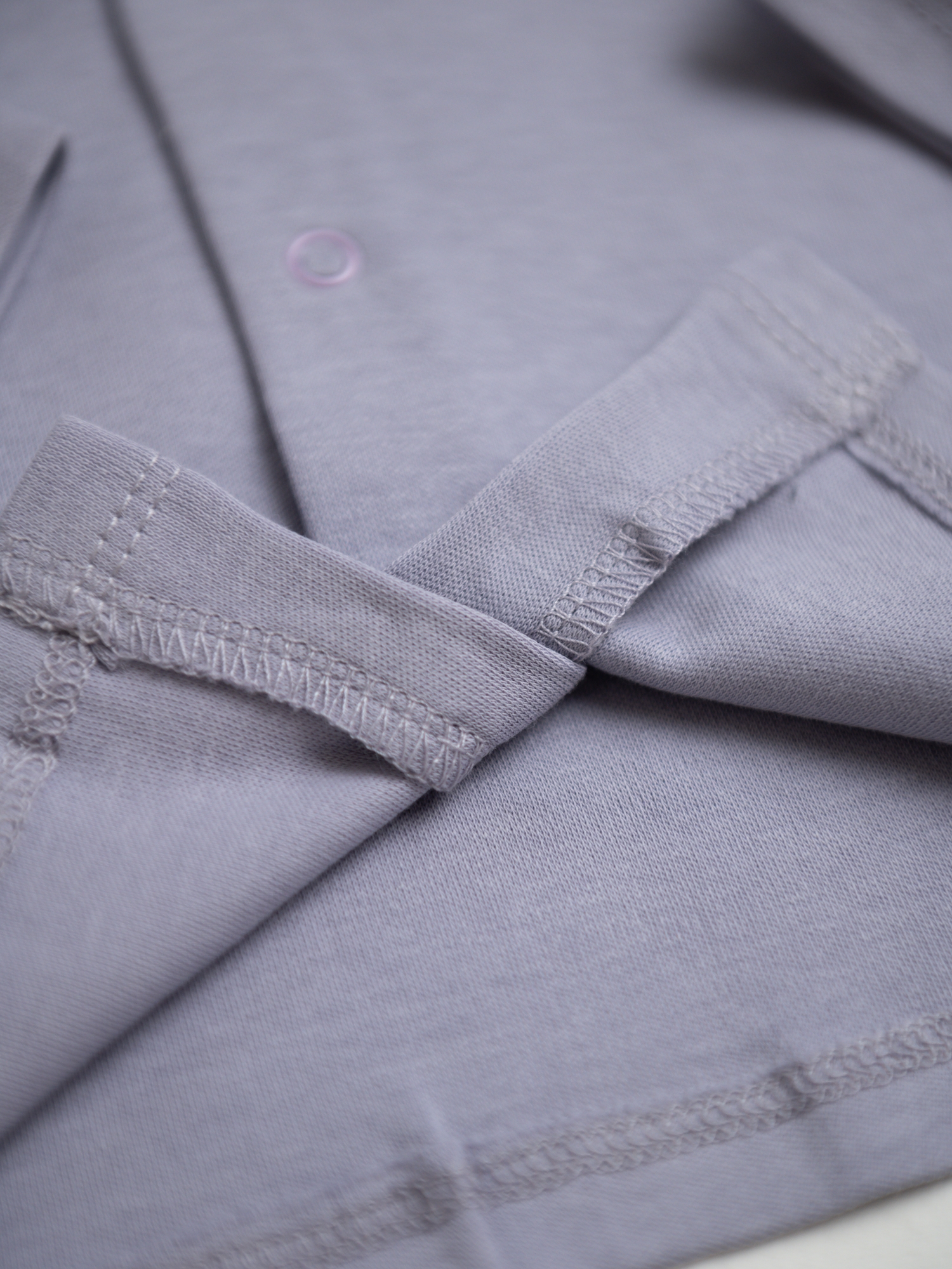 Кофточка на кнопках из трикотажного интерлока (92/28, Лиловый)