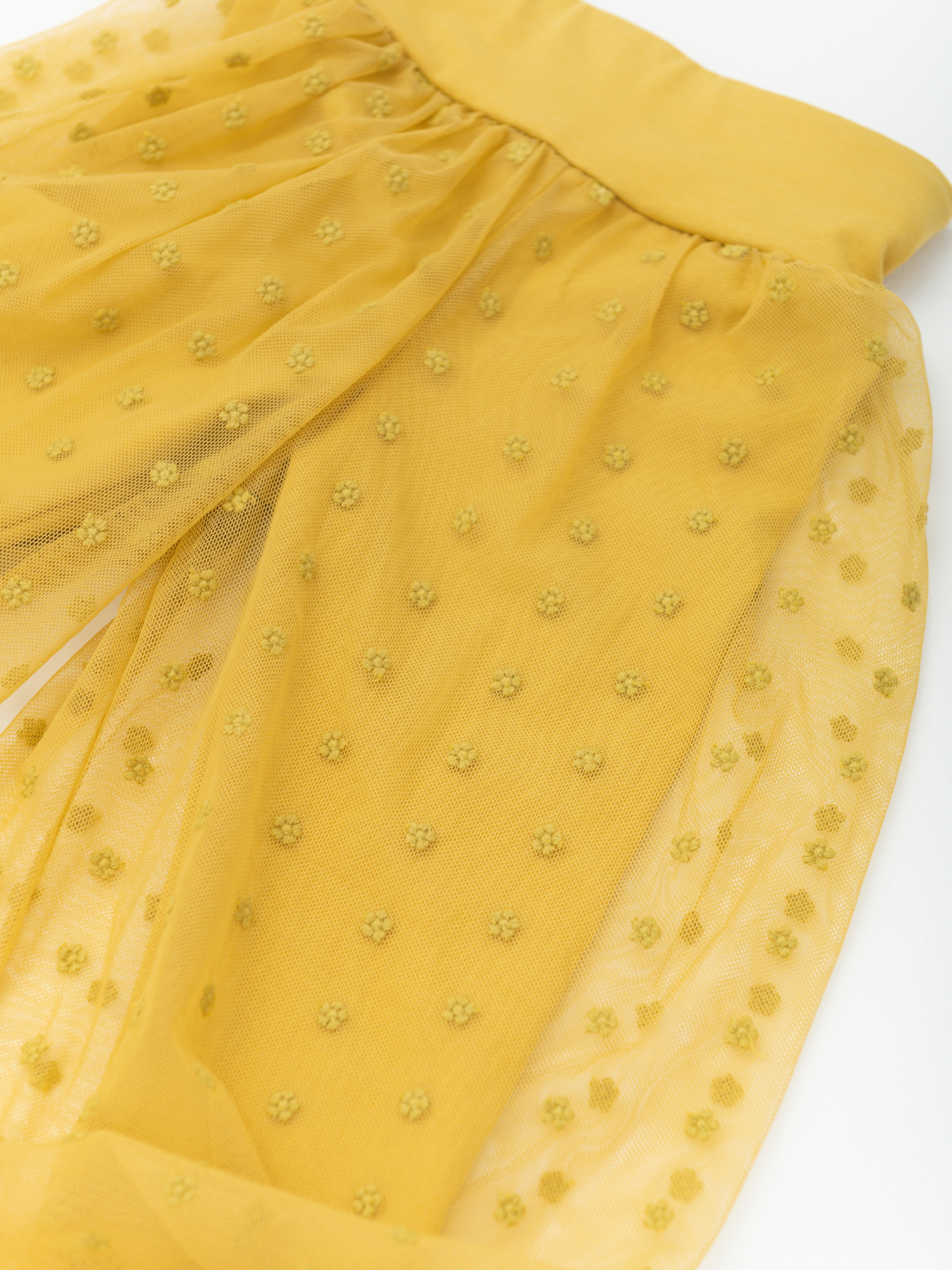 Легинсы для девочки цветы (желтый, 122/32)