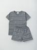 Костюм летний для мальчика футболка и шорты (110/30, Серый)