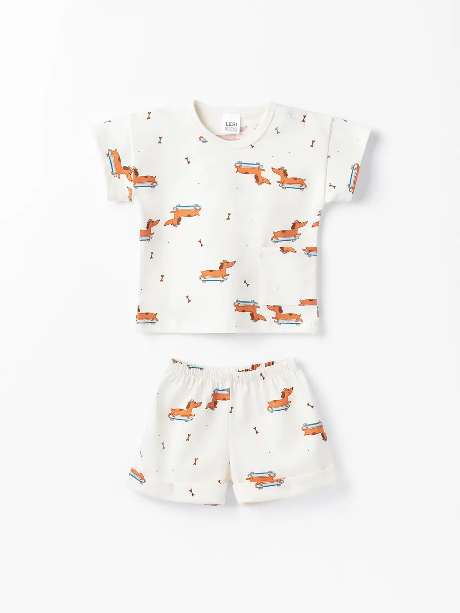 Костюм для мальчика (86/26, бежевый)