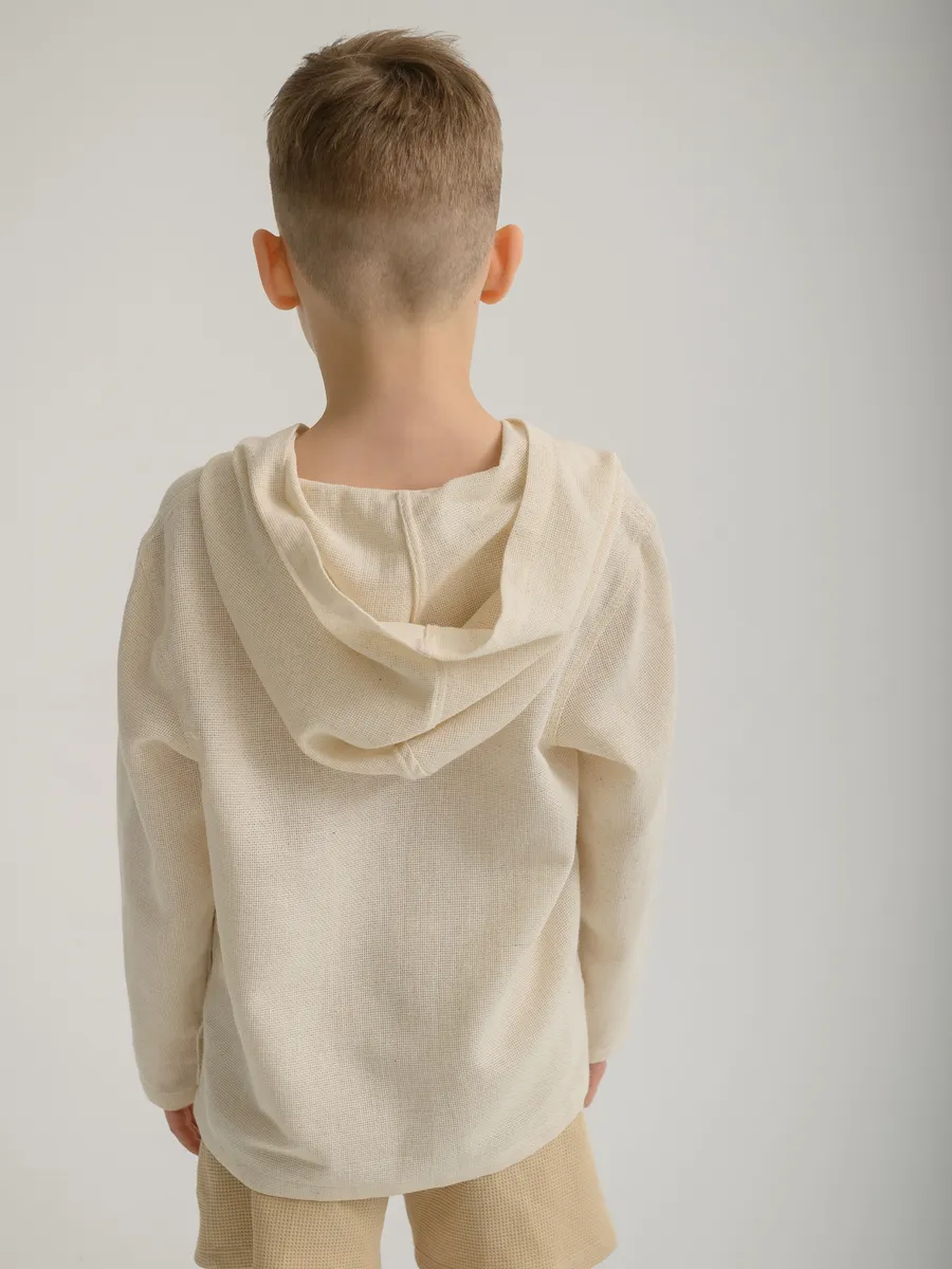 Туника с капюшоном  (104/30, экрю)