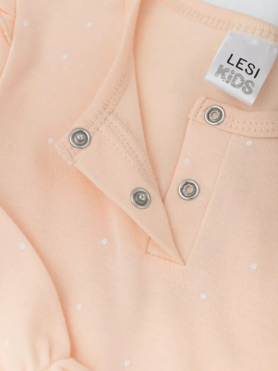 Набор боди для девочки 2шт (74/22, бел/персик)