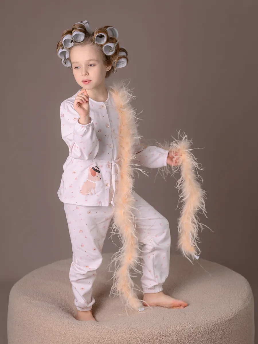 Пижама для девочки утепленная (98/28, Св.розовый)