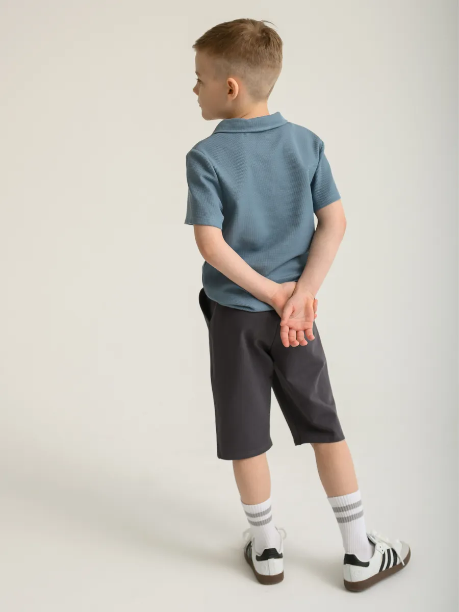 Шорты для мальчика (110/30, Тем.Серый)