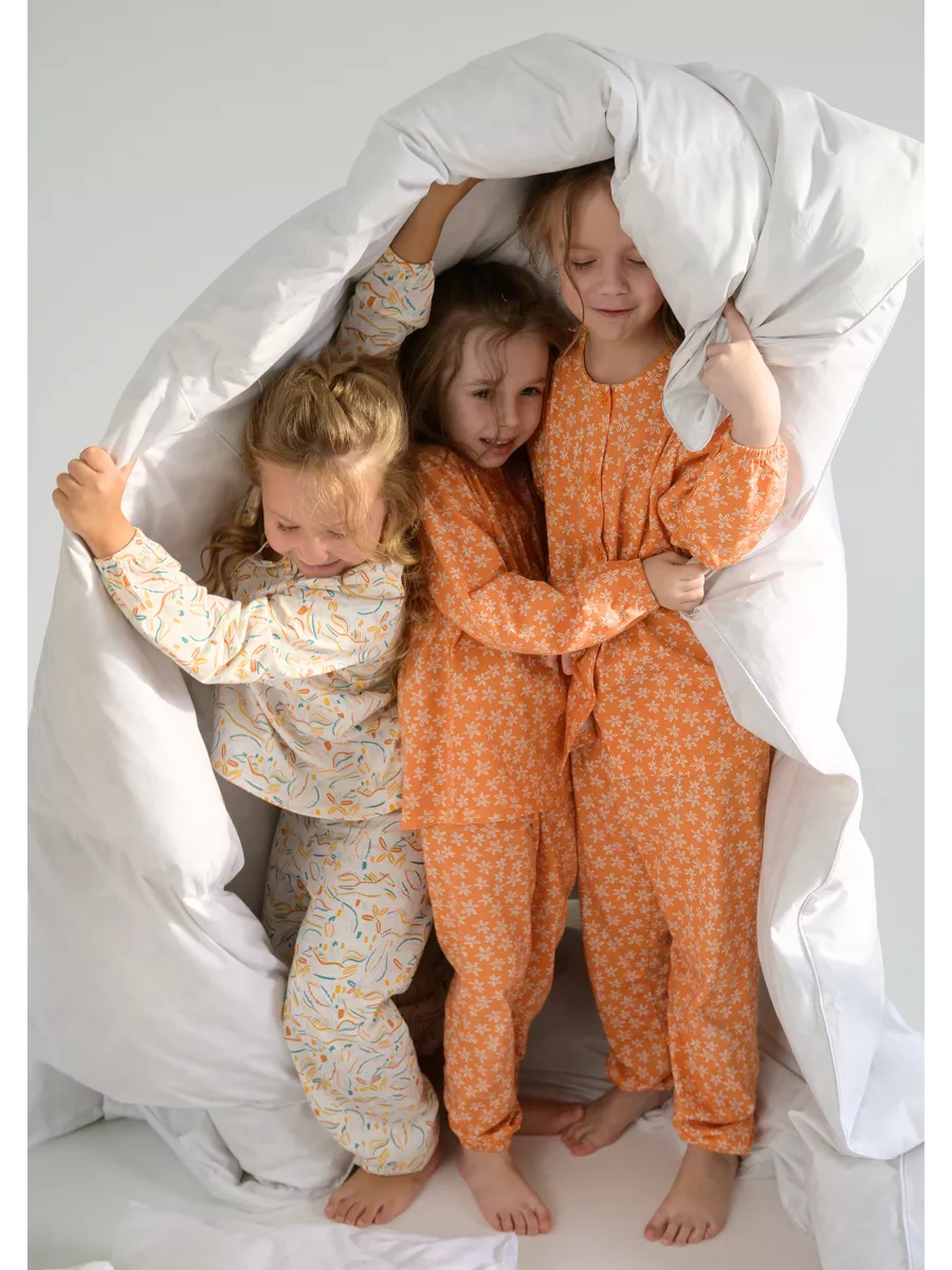 Пижама для девочки (122/32, Оранжевый)