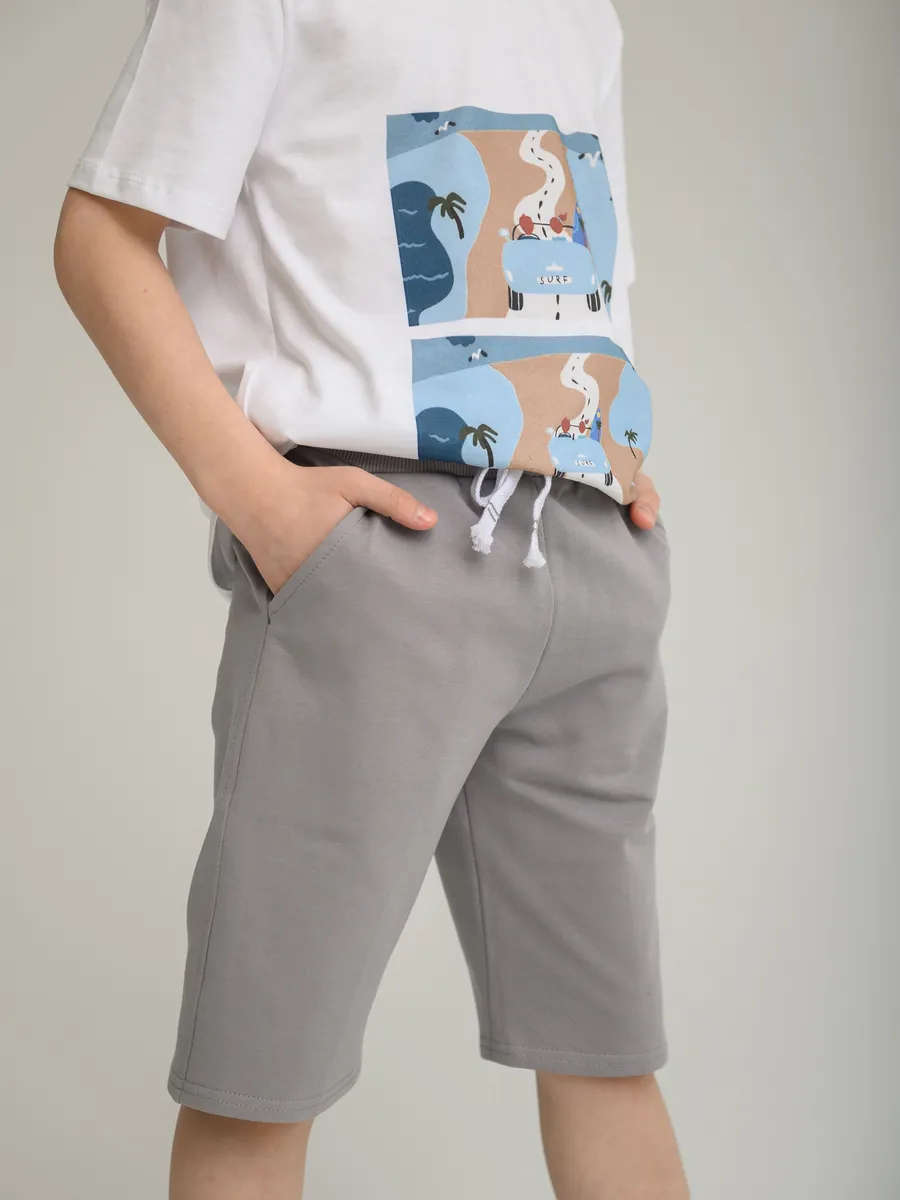 Шорты для мальчика  (122/32, Серый)