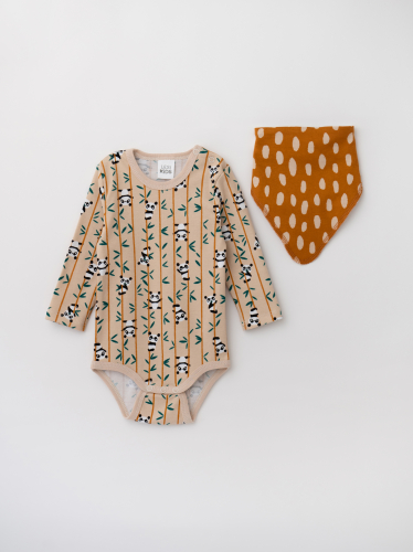 Боди и слюнявчик комплект для малыша