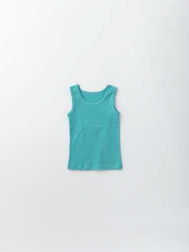 Майка для мальчика из хлопковой рибаны в рубчик