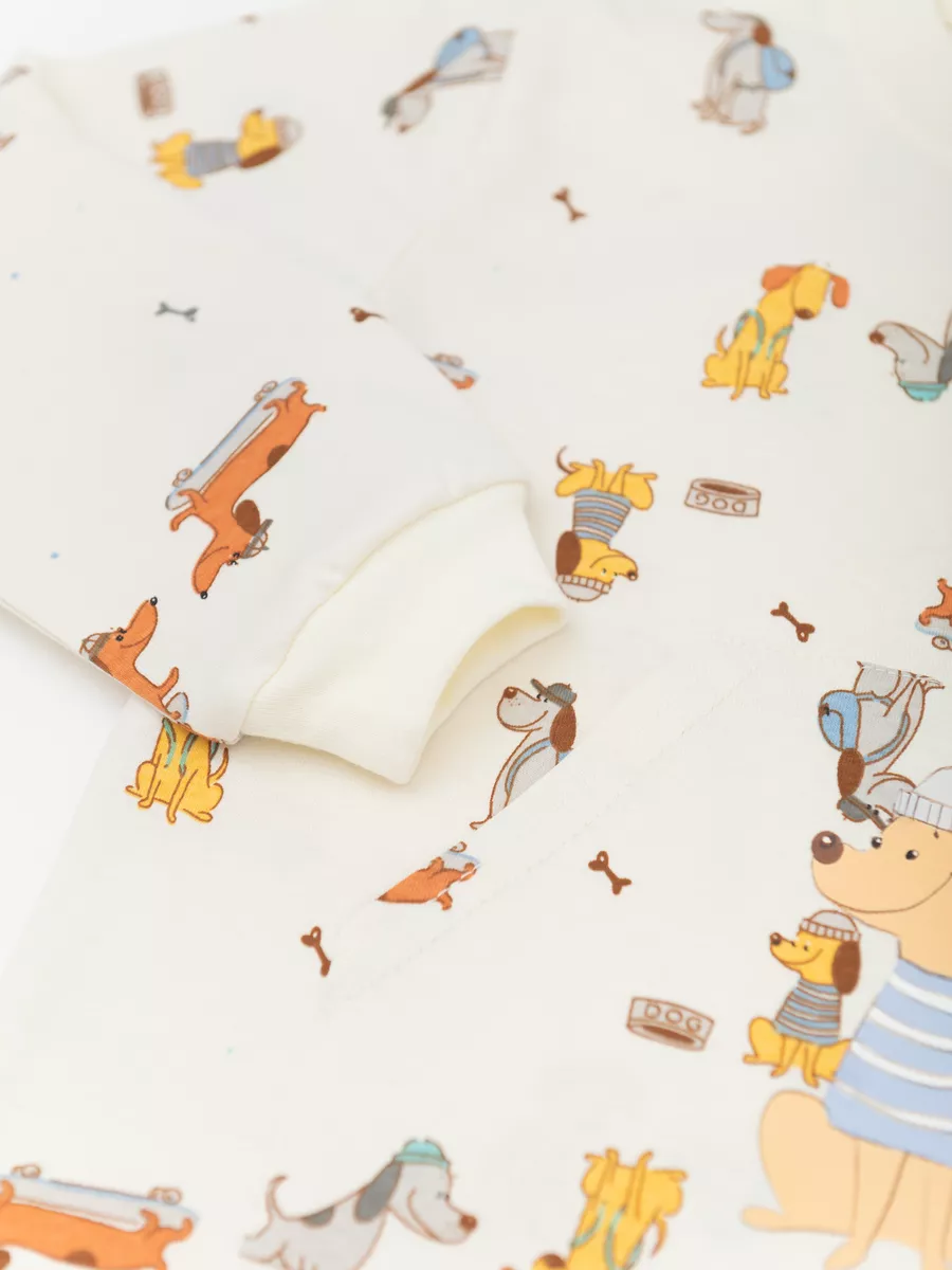 Пижама для мальчика  (128/34, бежевый)