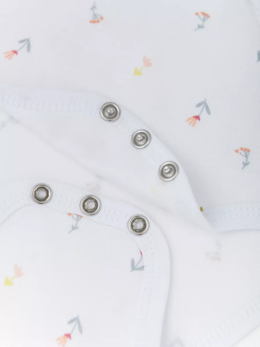 Набор боди для девочки 2шт (74/22, бел/персик)