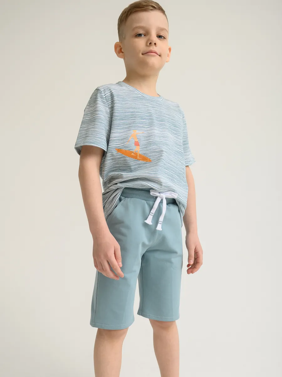 Шорты для мальчика (128/34, Голубой)