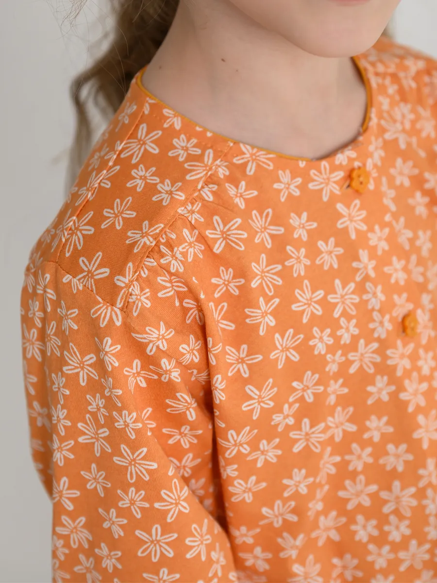 Пижама для девочки (122/32, Оранжевый)