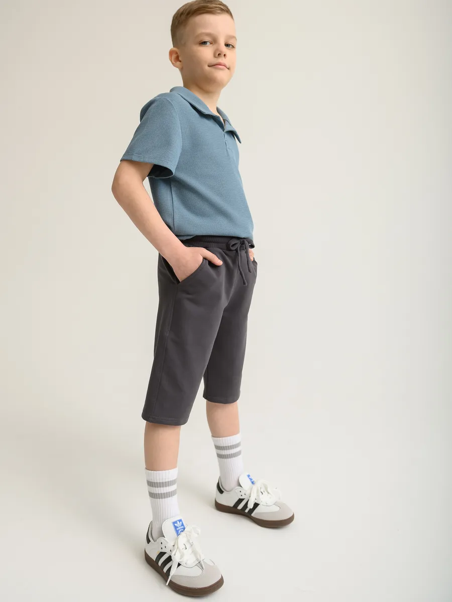 Шорты для мальчика (110/30, Тем.Серый)