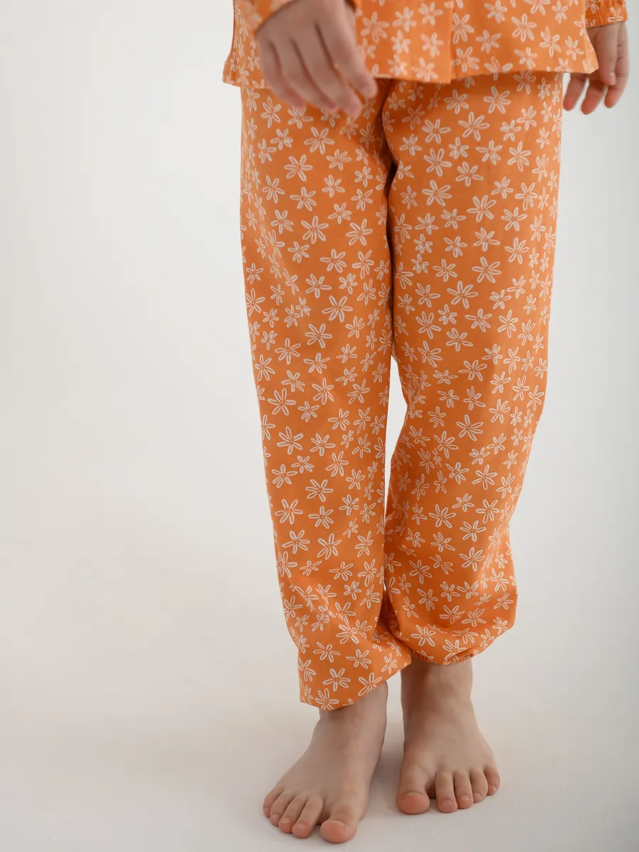 Пижама для девочки (122/32, Оранжевый)