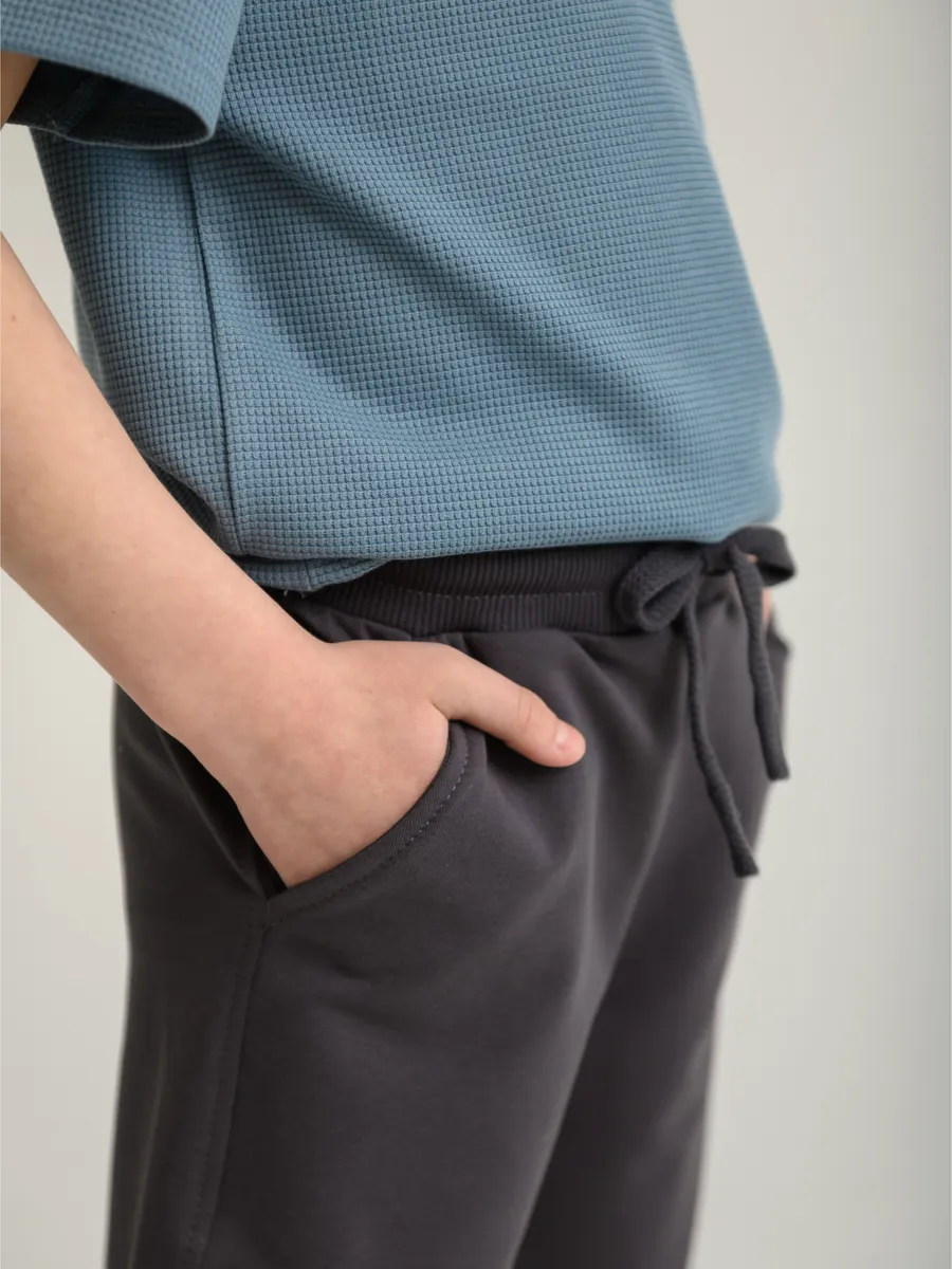 Шорты для мальчика (110/30, Тем.Серый)