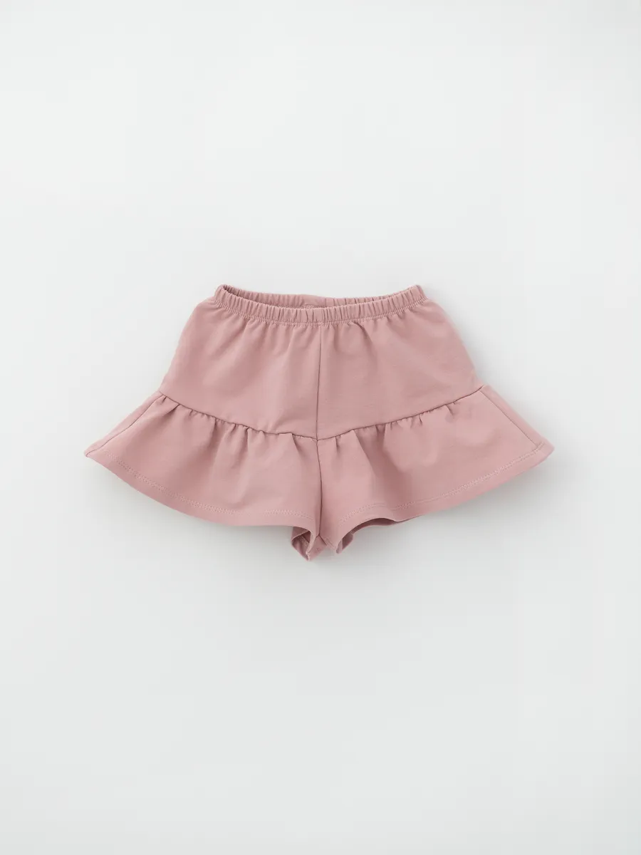 Шорты юбка  (122/32,светло-розовый)