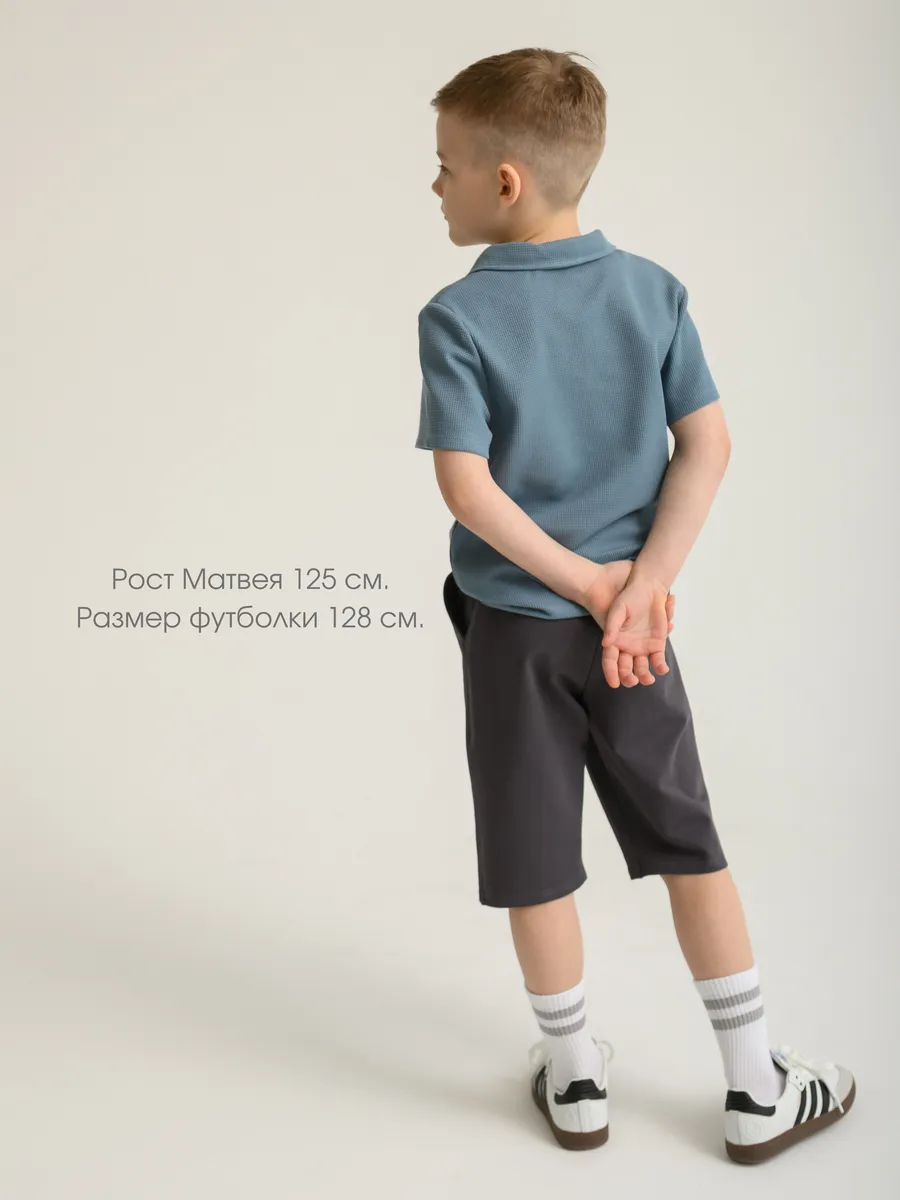 Футболка для мальчика   (110/30, синий)