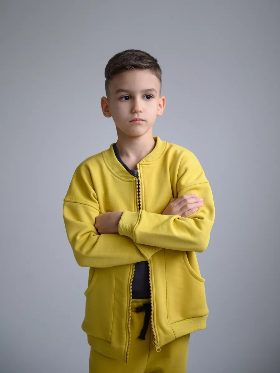 Костюм детский трикотажный (122/32, Желтый)