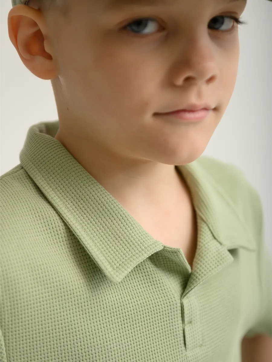 Футболка для мальчика   (104/30, зелёный)