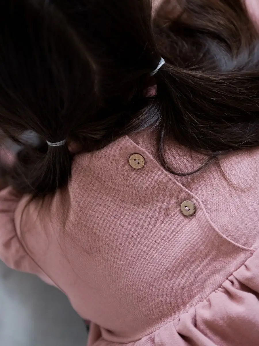 Платье хлопковое сухая роза (104/30, Розовый)