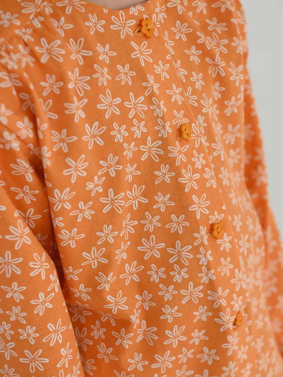 Пижама для девочки (122/32, Оранжевый)