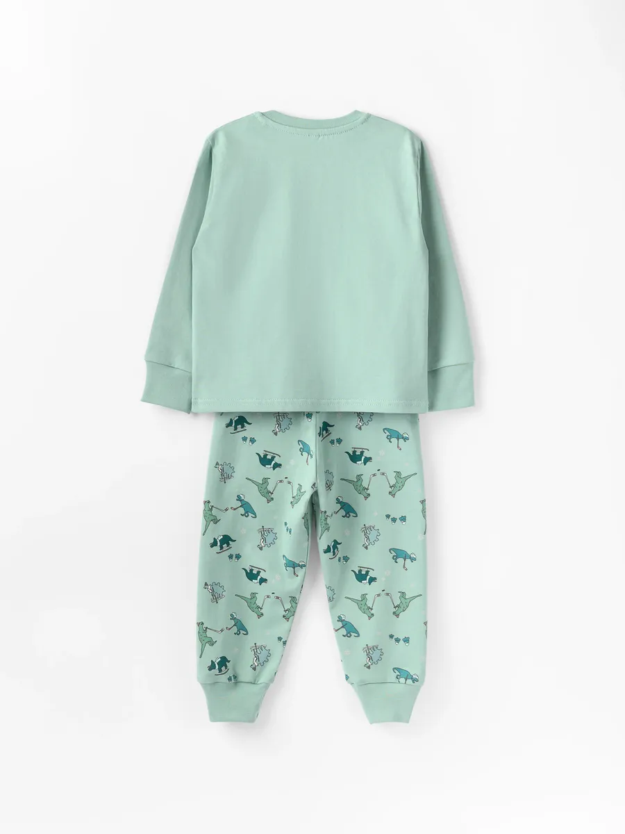 Пижама для мальчика (104/30, зелёный)