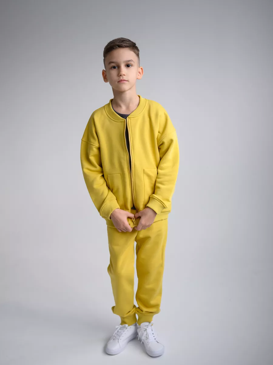 Костюм детский трикотажный (122/32, Желтый)