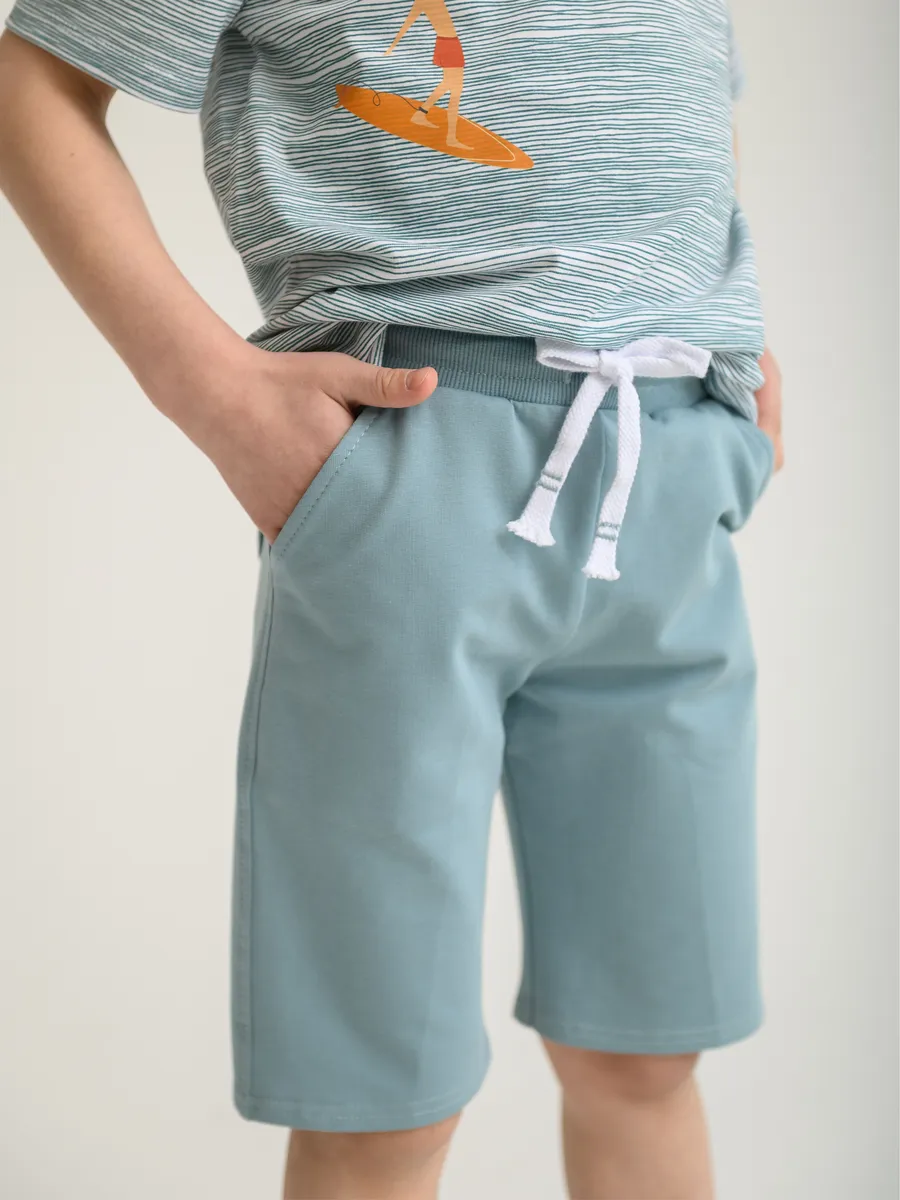 Шорты для мальчика (128/34, Голубой)