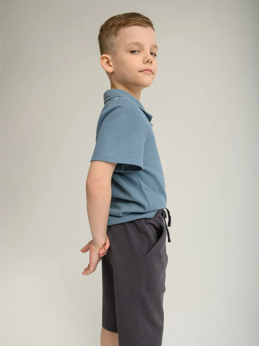 Футболка для мальчика   (110/30, синий)