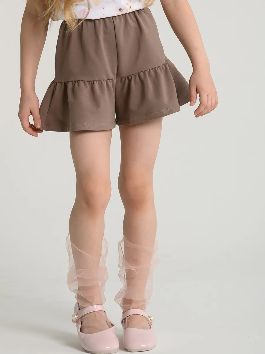 Шорты юбка  (104/30, мокко)